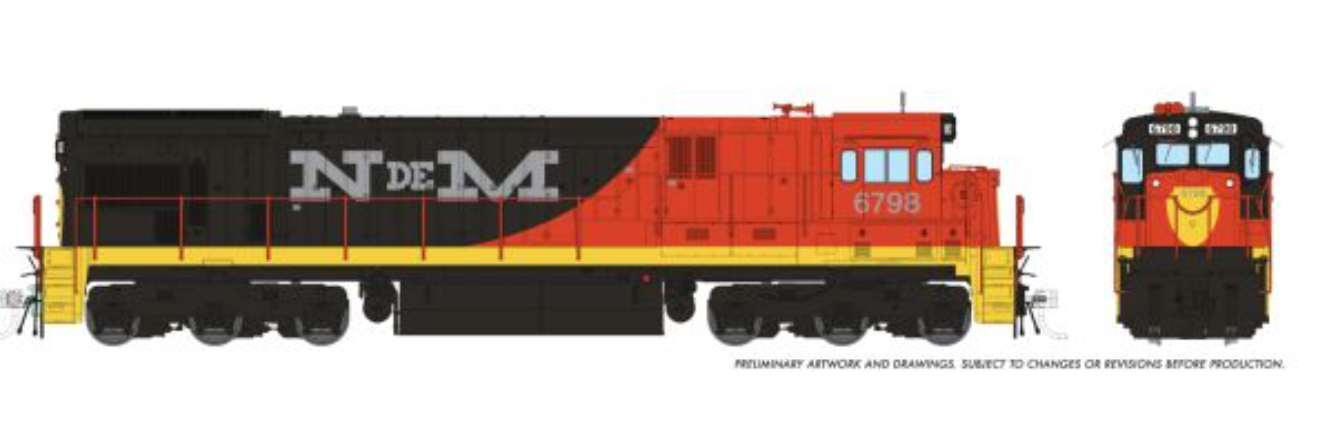 Rapido 42519 HO Scale - C30-7 DCC/Sound NdeM - Early Scheme: #6793
