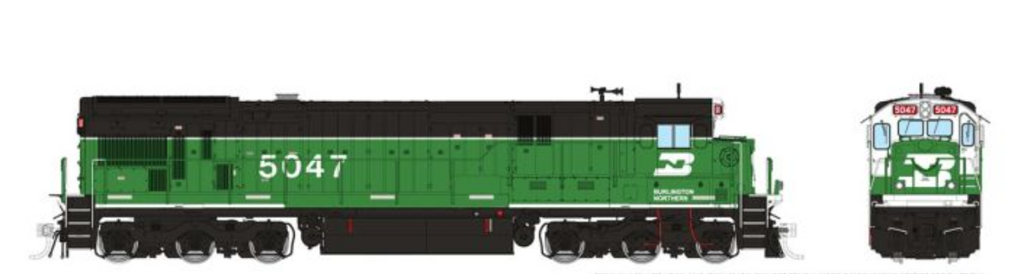 Rapido C36-7 42102 (DC/Silent) Burlington Northern #5054 HO Scale