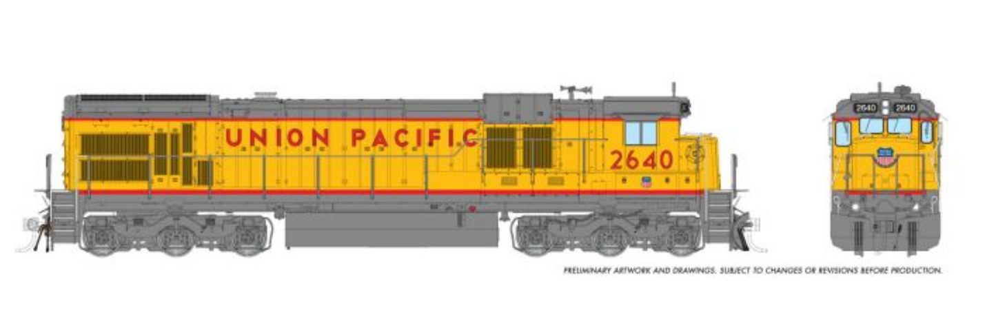 Rapido 42628 HO Scale - C36-7 DCC/Sound Union Pacific 1996 Renumber: #2621