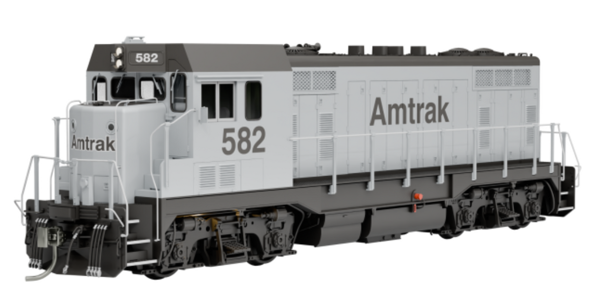 Rapido 70623 HO Scale - CF7 w/ Round Cab DCC/Sound Amtrak Silver Non-revenue #586