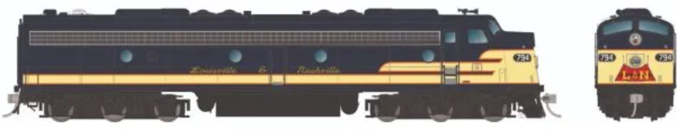 Rapido E8A 28082 (DC/Silent) Louisville & Nashville #795 HO Scale