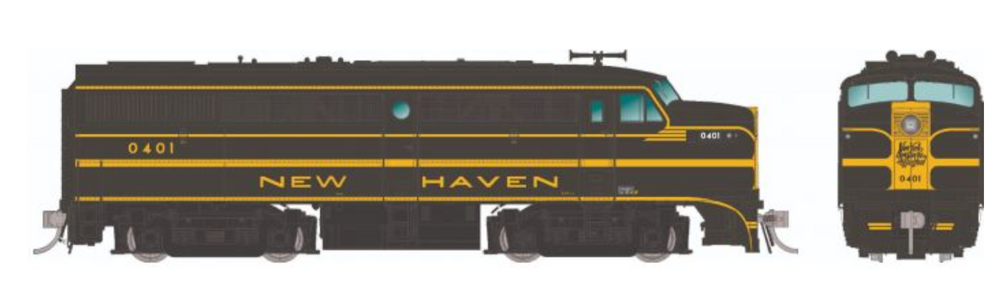 Rapido 37564 HO Scale - ALCo FA-1 (DCC/Sound) New Haven - Green Scheme #0410