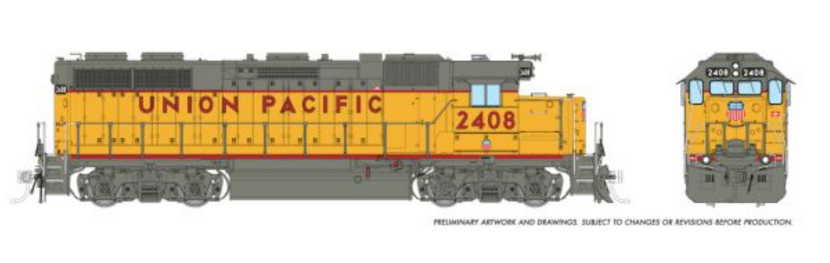 Rapido 38573 HO Scale - GP38 DCC/Sound Union Pacific #2408
