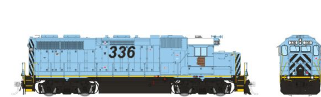 Homeshops / Rapido 38579 HO Scale - GP38 DCC/Sound Copper State Railway #336
