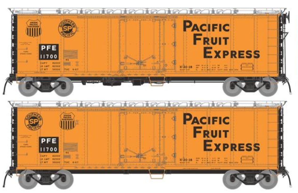 Rapido 196103A HO Scale PFE R-40-27 Reefer 1966 Repaint