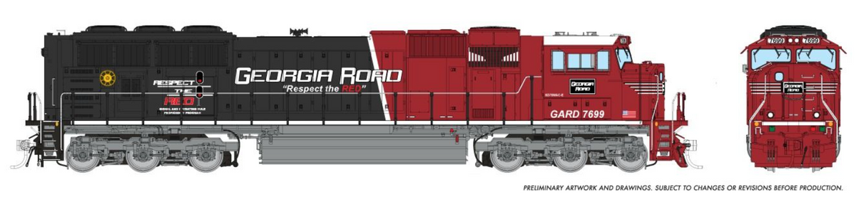 Homeshops / Rapido 1048544 HO Scale - SD70MAC DCC/Sound Georgia Road #7699