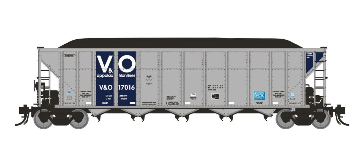 Homeshops / Rapido 169068-6 HO Scale Virginian & Ohio Rapido Autoflood III Coal Hopper #17278