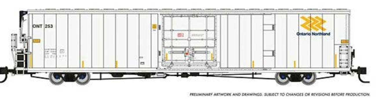 Rapido 567007A N Scale - Greenbrier 72’ 7780 Reefer Ontario Northland ONT