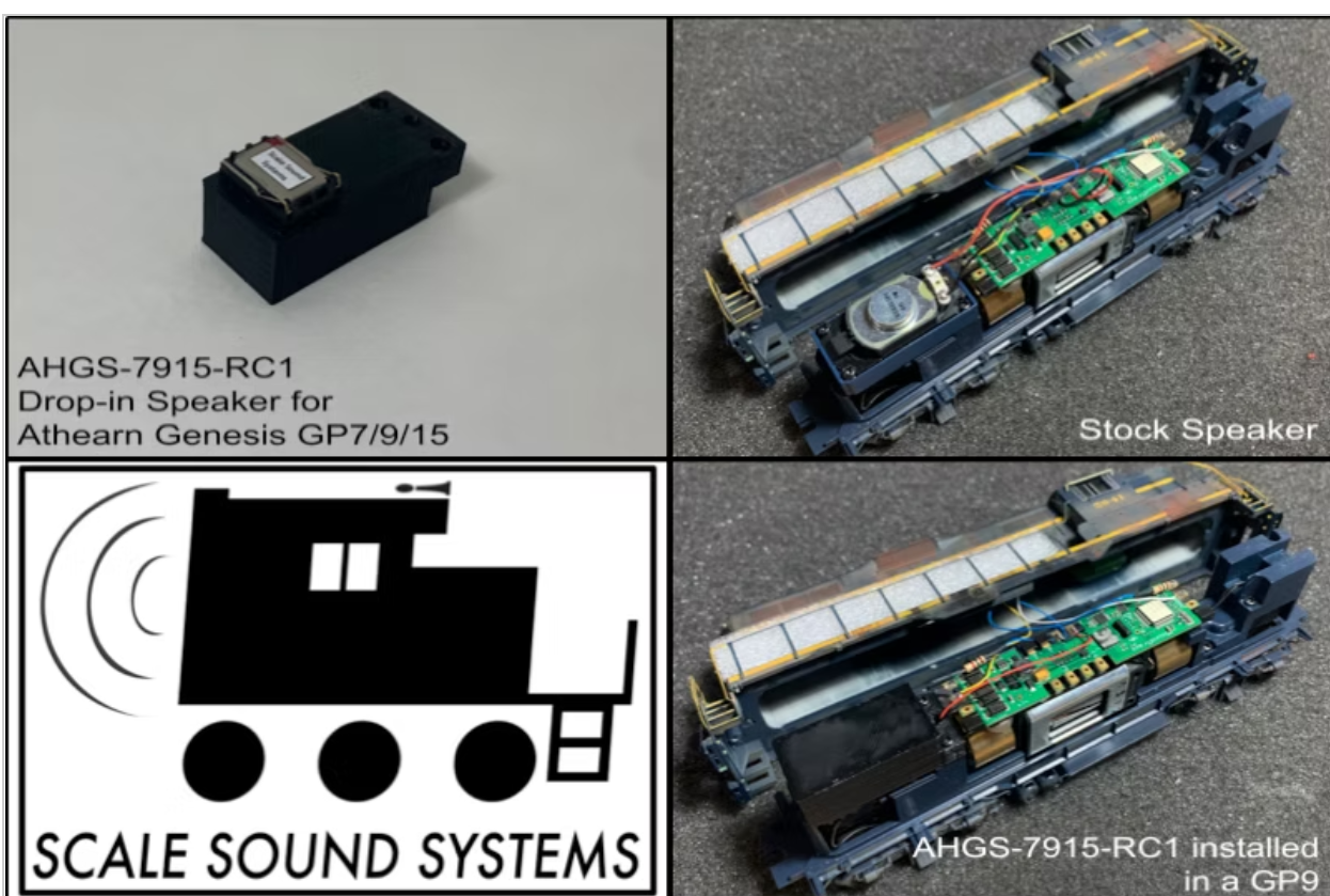 Scale Sound Systems Speaker AHGS 795N Athearn Genesis 2025+ Production GP7/9/15/18