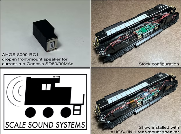 Scale Sound Systems Speaker AHGS-8090 Athearn Genesis SD70ACu, SD80/90MAc