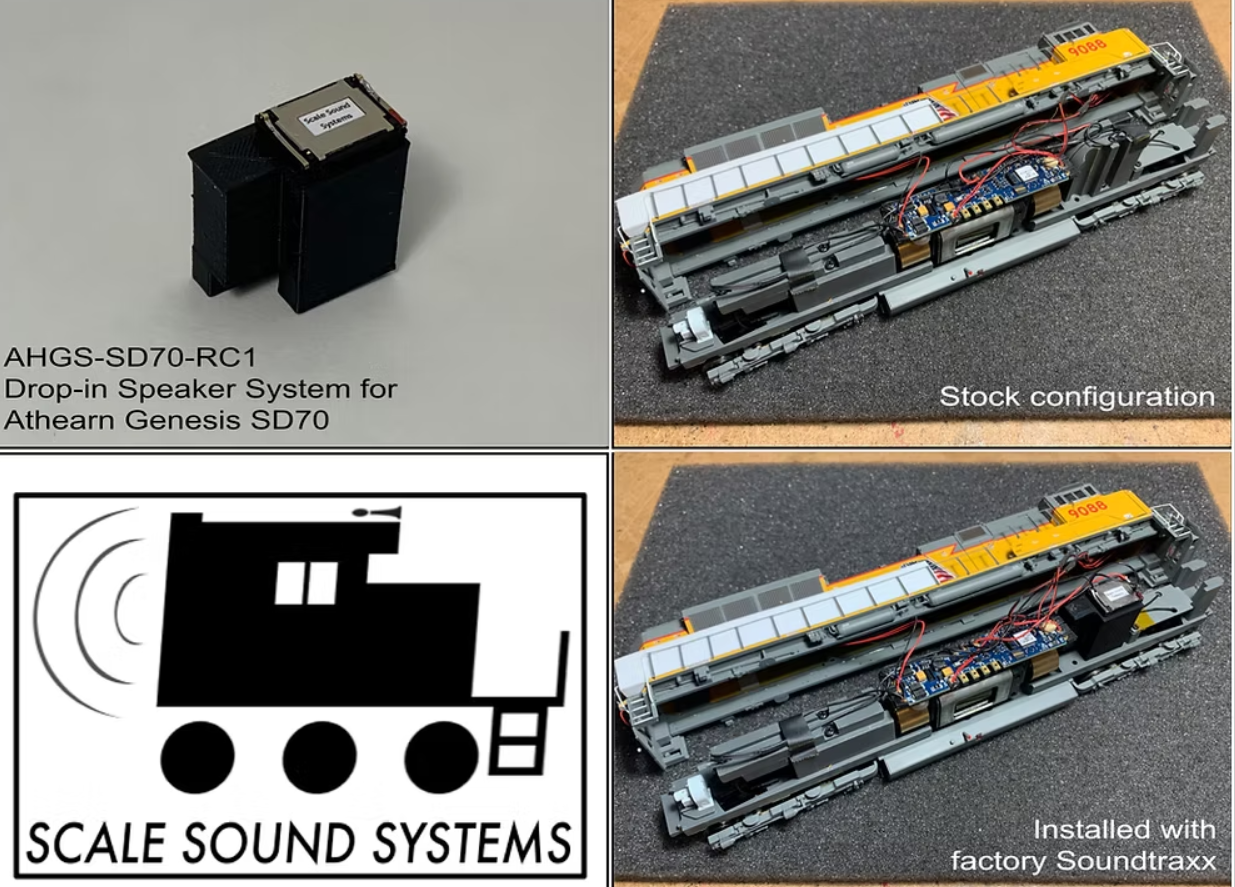 Scale Sound Systems Speaker AHGS SD70 Athearn Genesis SD70ACe