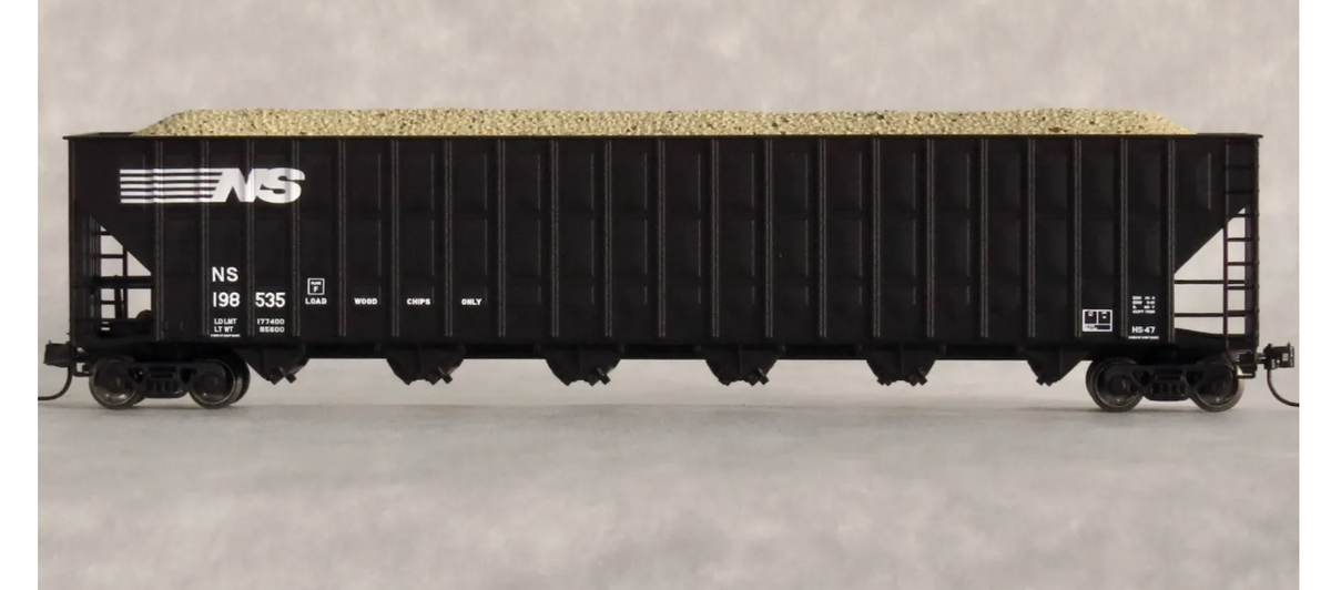 Trainworx 2701304 N Scale - Greenville 7000-Cubic Ft Wood Chip Hopper Norfolk Southern #198750