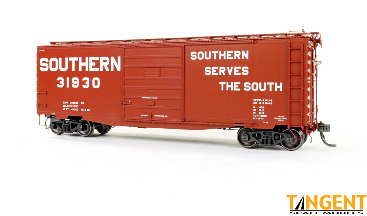 Tangent Scale Models 26018-01 HO Scale - 40′ PS-1 9′ Door Boxcar Southern (SOU) Serves the South Repaint 1962+ #31766