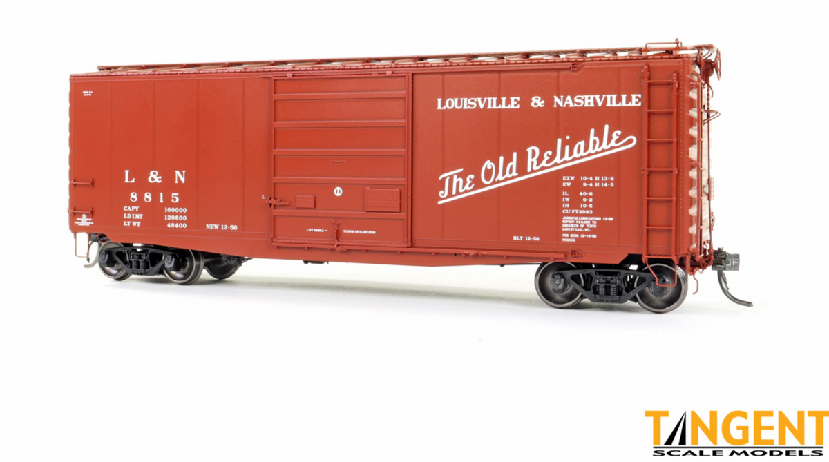 Tangent Scale Models 26023-01 HO Scale - 40′ PS-1 Boxcar Louisville and Nashville (L&N) Delivery 12-1956 #8815