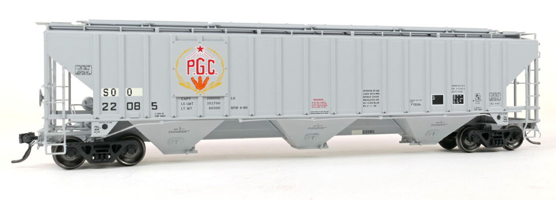 Tangent Scale Models 36367-02 HO Scale - 4750CuFt Covered Hopper Soo Line (SOO) “ex-Producer’s Grain” 1985+ #22085 (Copy)