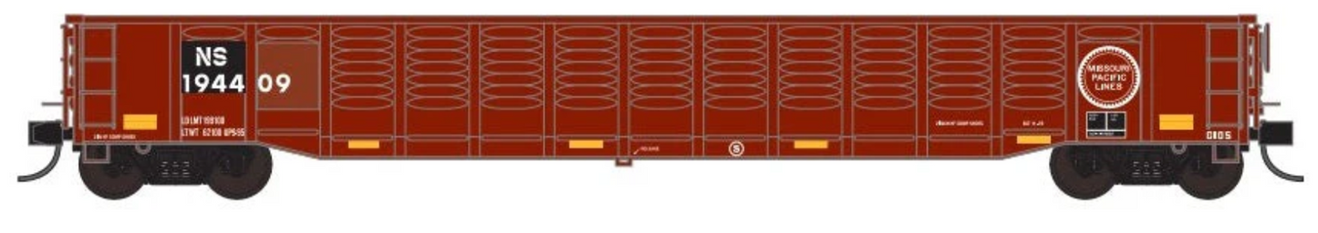 Trainworx 25213-03 N Scale - 52'6" Corrugated Gondola Norfolk Southern #194409