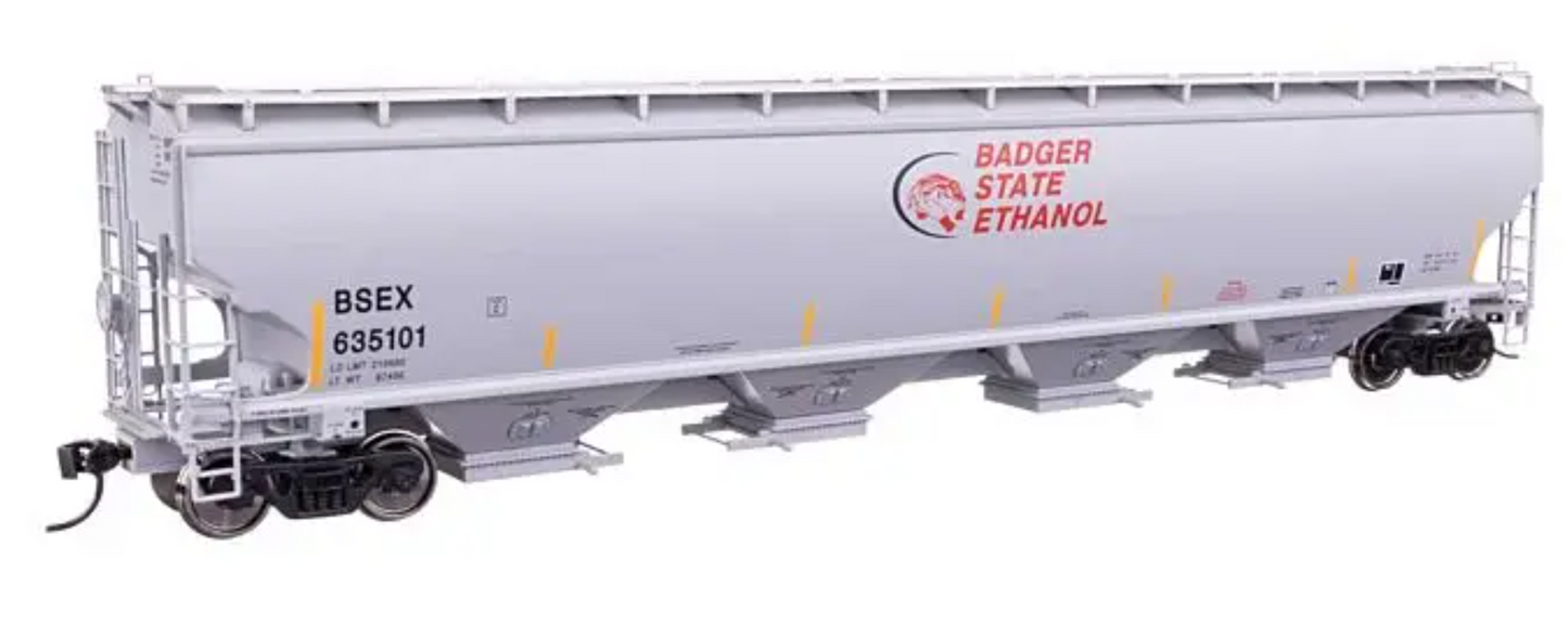 Walthers Proto 920-110312 HO Scale - 67' Trinity 6351 4-Bay Covered Hopper Badger State Ethanol BSEX #635101