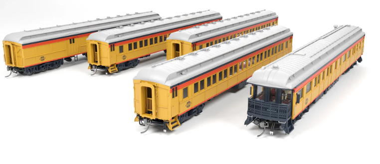 Broadway Limited BLI9714 HO Scale CSS Heavyweight 5-Car Passenger Set, Chessie Steam Special, #2, 5, 6, 7, 18