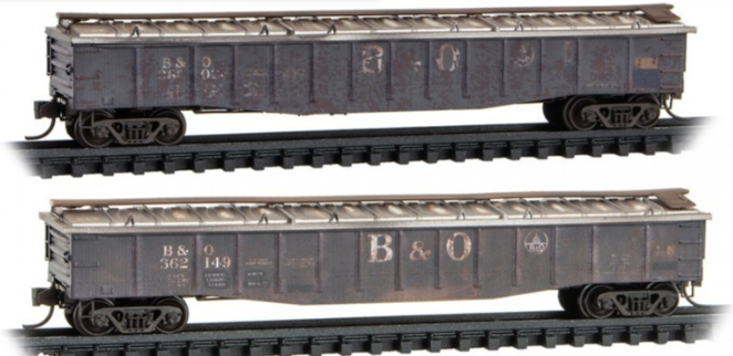 MicroTrains Line 983 05 069 N SCALE - B&O Weathered 2 - Pack 362026, 362149
