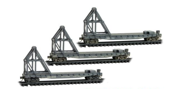 MicroTrains Line 993 02 249 - N SCALE CSX/Ex-Clinchfield RR Weathered 3-Pack With Ice Breaker Load (Copy)