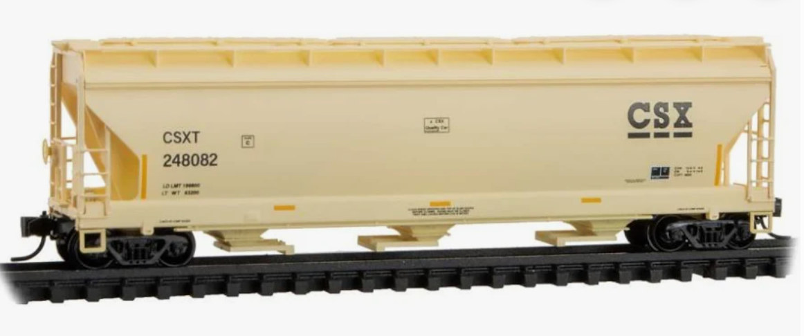MicroTrains Line 094 00 931 N SCALE -CSX 3 Bay Covered Hopper