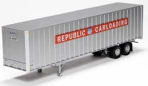 Rapido Fruehauf 40ft Integral-Post Volume Van Trailer Republic #2 HO Scale