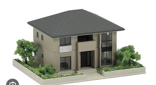 Kato 23-404B N Scale - pre-built and painted model structure representing the 2258 Seaver Lane House