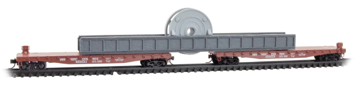 MicroTrains Line 983 02 282 - N SCALE Pennsylvania 2-Pack w/ Impeller on Girderload