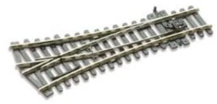 Peco SL-E97 HO Scale - Code 100 #6 Small radius Electrofrog
