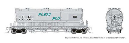 Rapido Flexi-Flow Hopper Penn Central #897861 N Scale