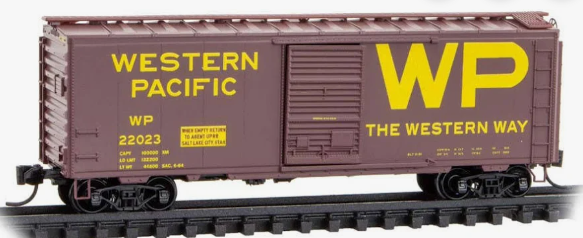 MicroTrains Line 020 00 517 N SCALE -Western Pacific 40' Standard Boxcar