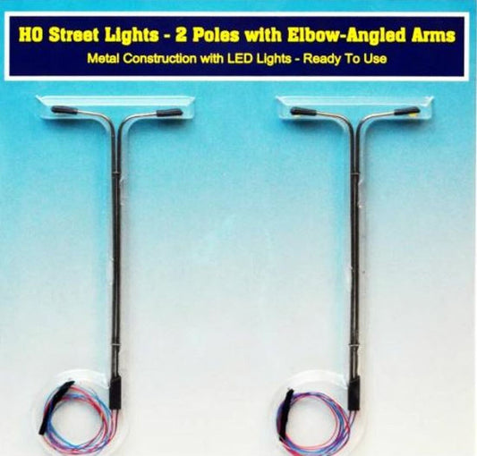 RIH (Rock Island Hobby) Elbow Light Poles HO Scale