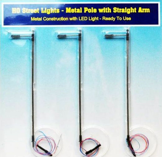 RIH (Rock Island Hobby) Straight Arm Light Poles HO Scale