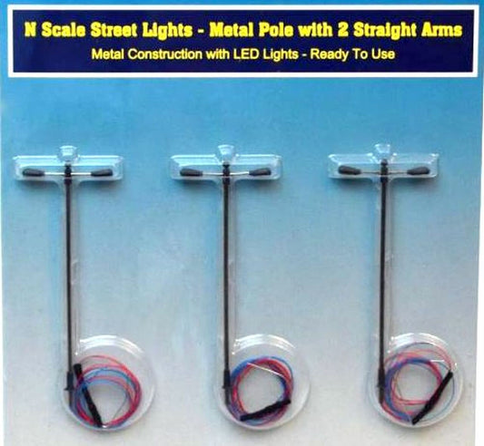 RIH (Rock Island Hobby) Straight Arms Light Poles N Scale