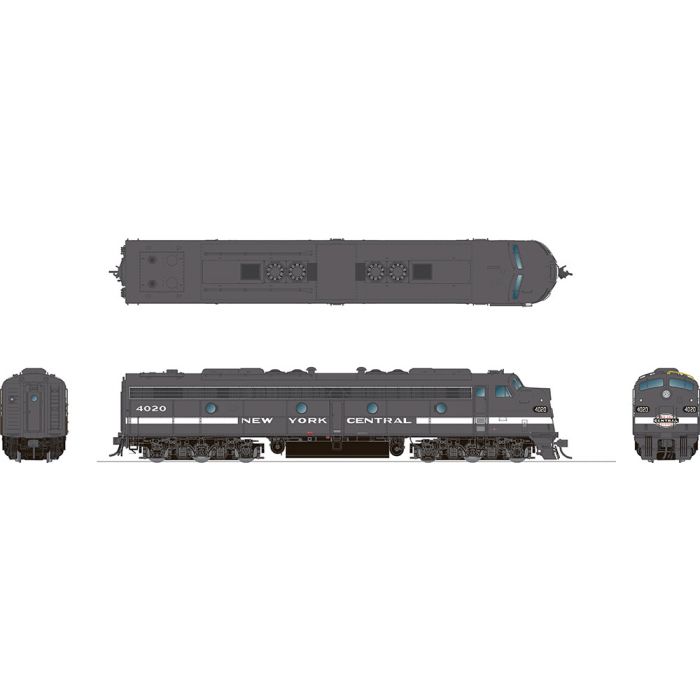 Rapido E8A ESU LokSound DCC Sound, New York Central #4020 HO Scale