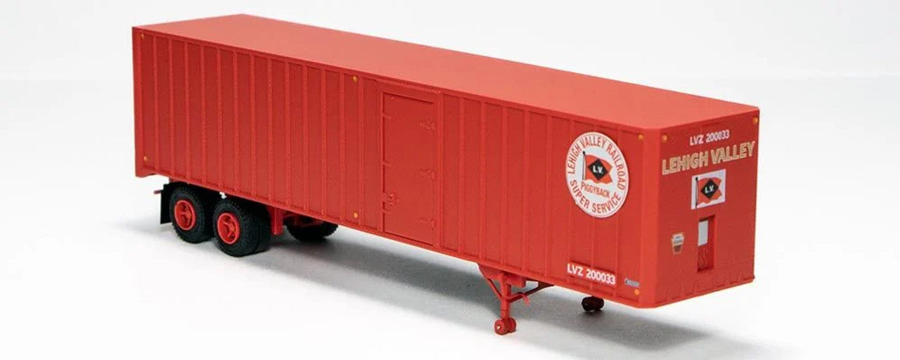 Rapido Fruehauf 40ft Integral-Post Volume Van Trailer Lehigh Valley #1 HO Scale