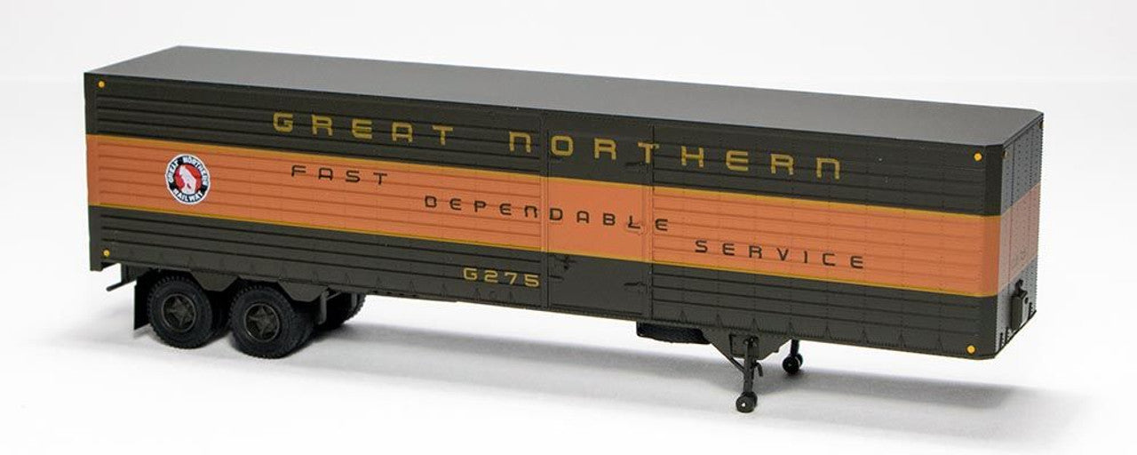 Rapido Fruehauf 40ft Integral-Post Volume Van Trailer Great Northern #1 HO Scale