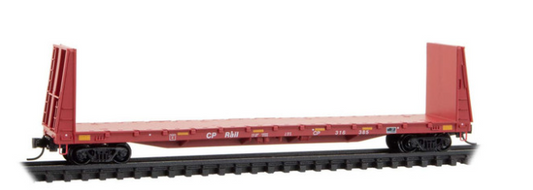 MicroTrains Line 054 00 451 N SCALE - Canadian Pacific 61' 8" Bulkhead Flatcar Rd# 316414(Copy)