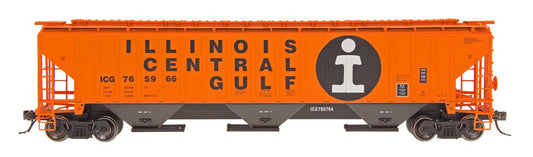 Intermountain 4750 Rib Sided 3-Bay Hopper Illinois Central Gulf #765363 HO Scale