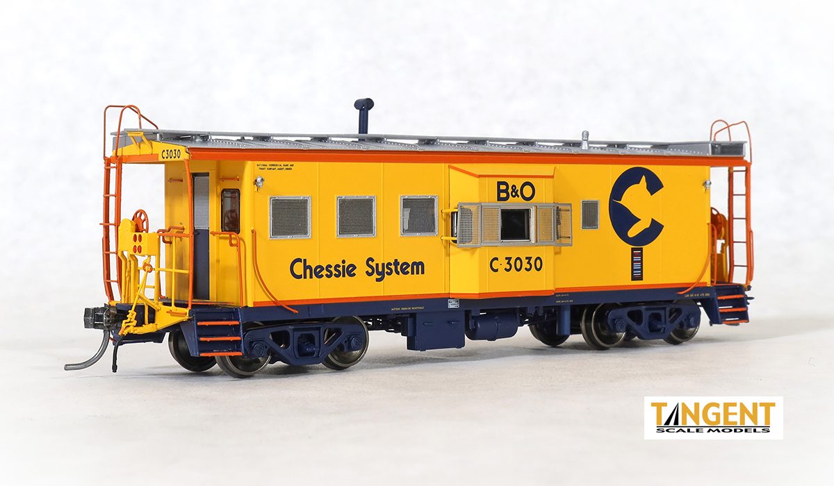 Tangent Scale Models HO Scale ICC Bay Window Caboose Chessie System B&O #C-3036