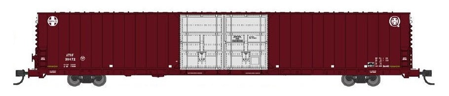 Bluford Shops PS 86' Auto Parts Double Door Boxcar Santa Fe #36606 N Scale