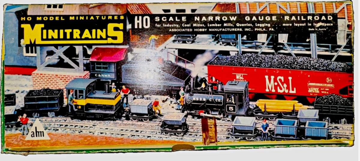 AHM HO Scale Model Miniatures - Narrow Gauge Railroad