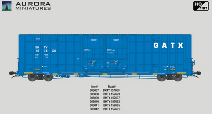 Aurora Miniatures HO Greenbrier 7550 60' Boxcar BKTY #157623