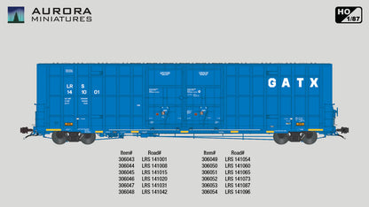 Aurora Miniatures HO Greenbrier 7550 60' Boxcar LRS #141020