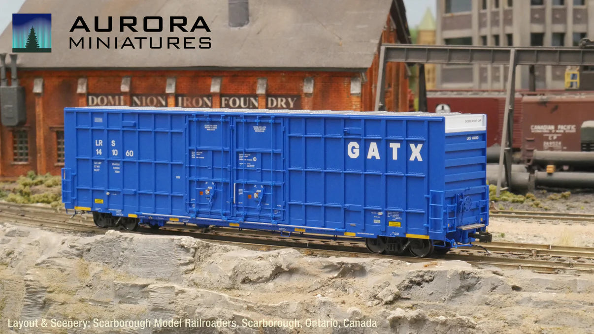 Aurora Miniatures HO Greenbrier 7550 60' Boxcar LRS #141073