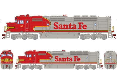 Athearn Genesis FP45 DCC & Sound Tsunami Santa Fe #98 HO Scale