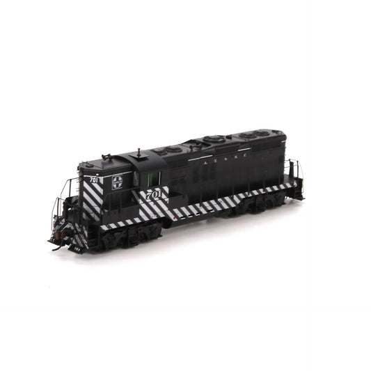 Athearn Genesis GP9 Factory DCC & Sound Tsunami Santa Fe "Zebra Stripe" #706 HO Scale