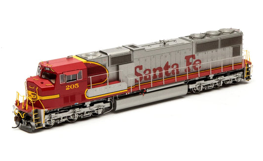 Athearn Genesis SD75M DCC & Sound Tsunami Santa Fe #205 HO Scale