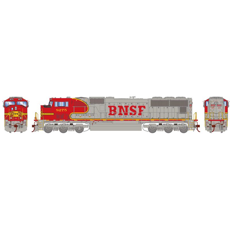 Athearn Genesis SD75M DCC & Sound Tsunami 2 BNSF #8275 HO Scale