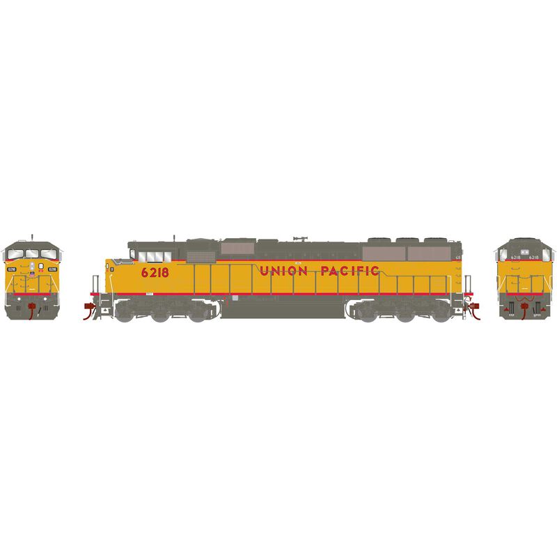 Athearn Genesis SD60M "Tri-Clops" DCC & Sound Tsunami 2 Union Pacific #6218 HO Scale